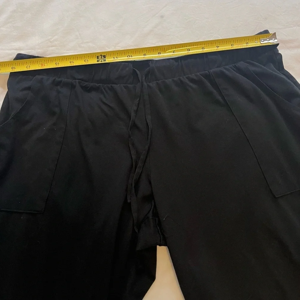 Lucky Brand Pajama Pants Black Soft Drawstring Pockets XL